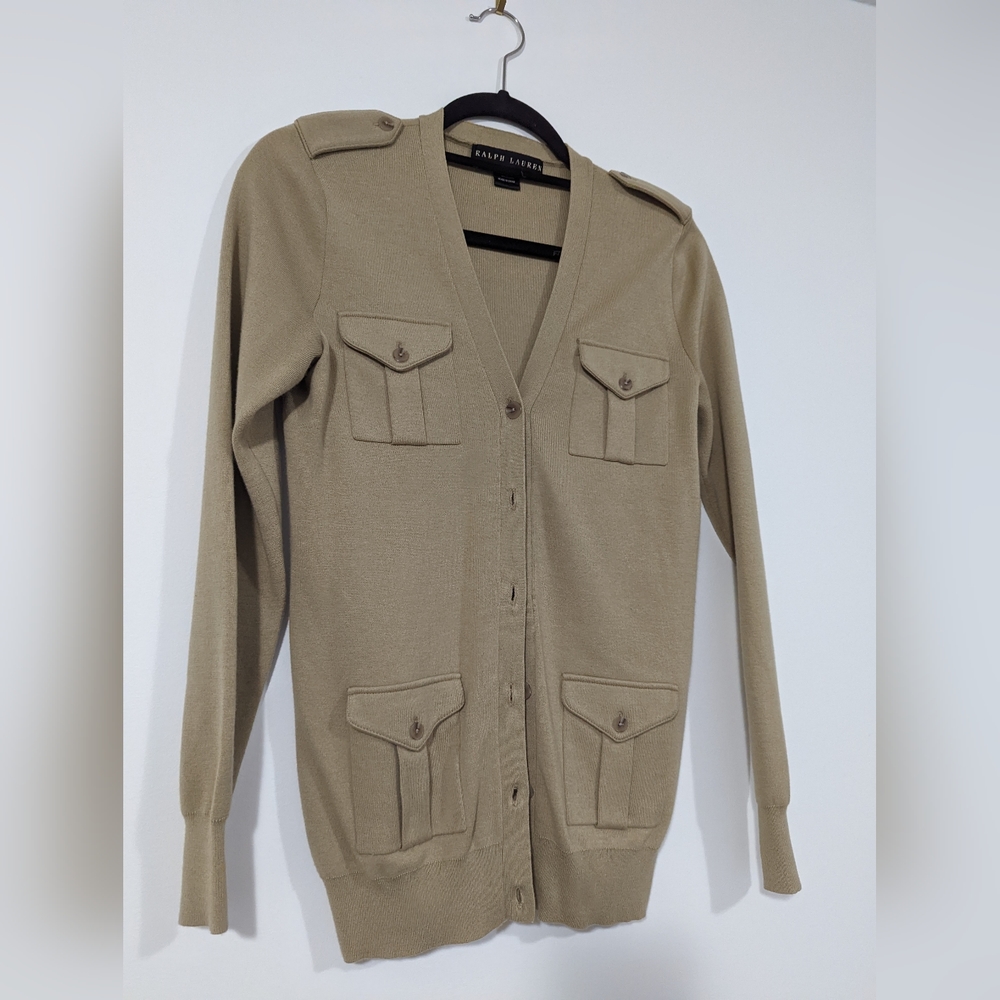 Ralph Lauren Army Inspired Vintage Cardigan Size: M